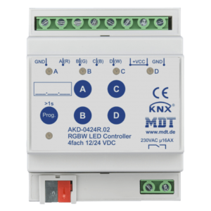 KNX LED Controller 4-channel, 4/8 A, RGBW, 4SU MDRC